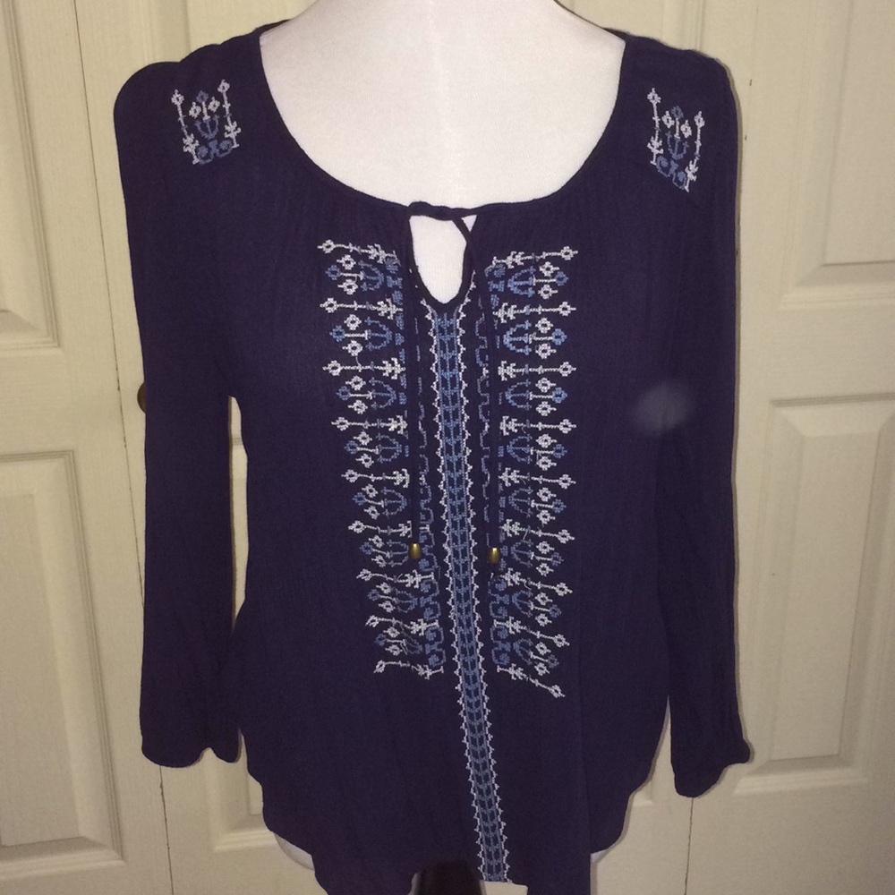 Navy blue blouse